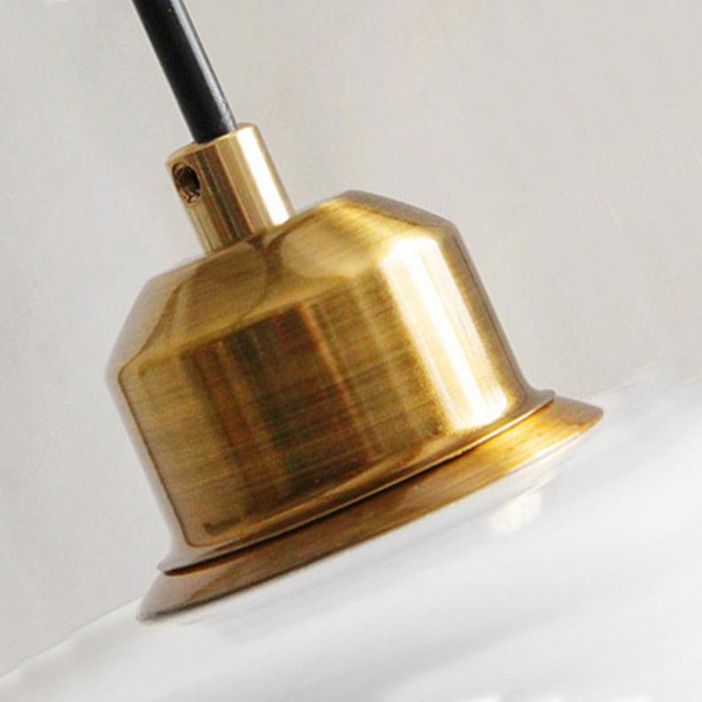American White Glass Pendant Light for Bedroom
