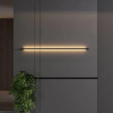 minimal wall lights LED black - Clowas