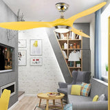 Silent Three-Blade Fan with Ceiling Light