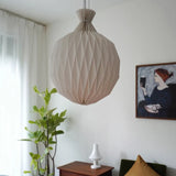 White Paper Spherical Pendant Light for Living Room