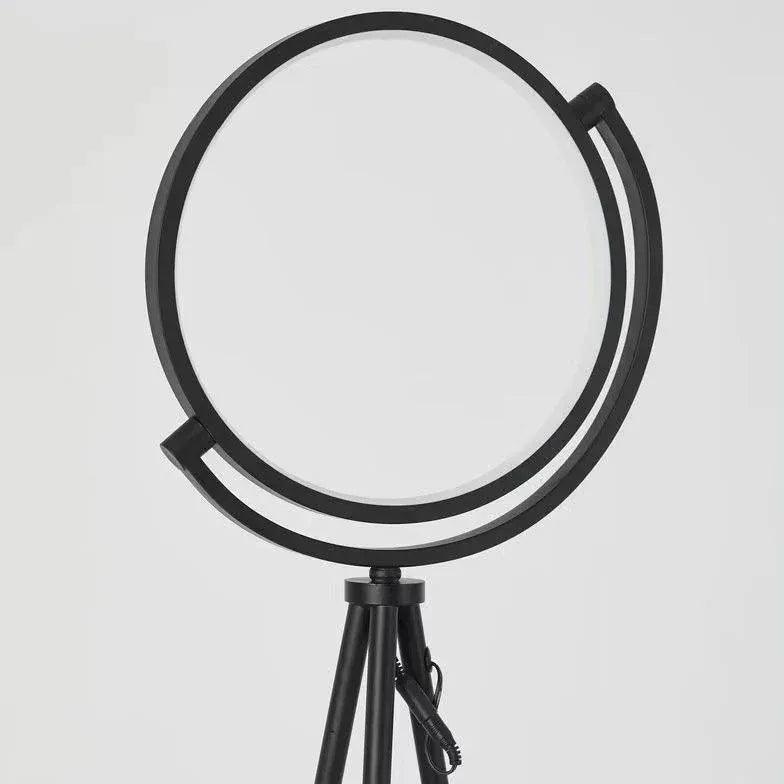 Tripod Floor Lamp with Rotating Round Design