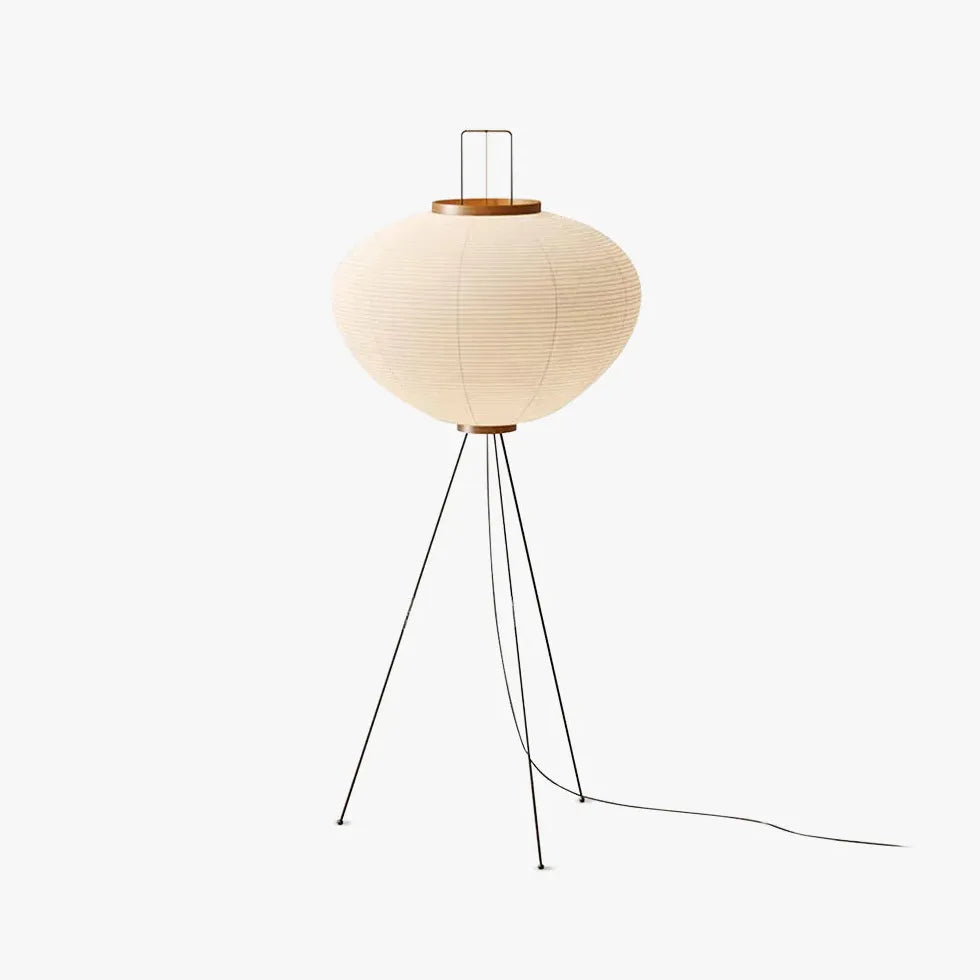 Paper White Lantern Modern Floor Lamp