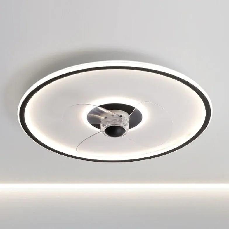 Modern Contemporary Silent Ceiling Fan with Light for Living Room