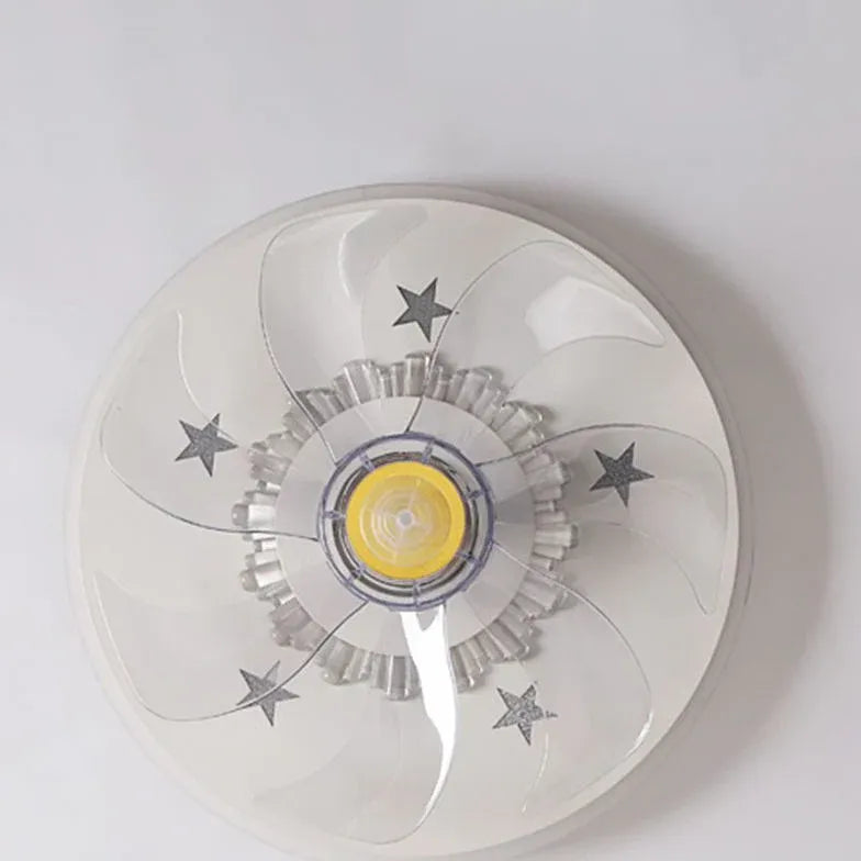 Star Decoration Modern White Ceiling Fan With Light