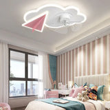 Cotton Plane Modern Ceiling Fan With Light