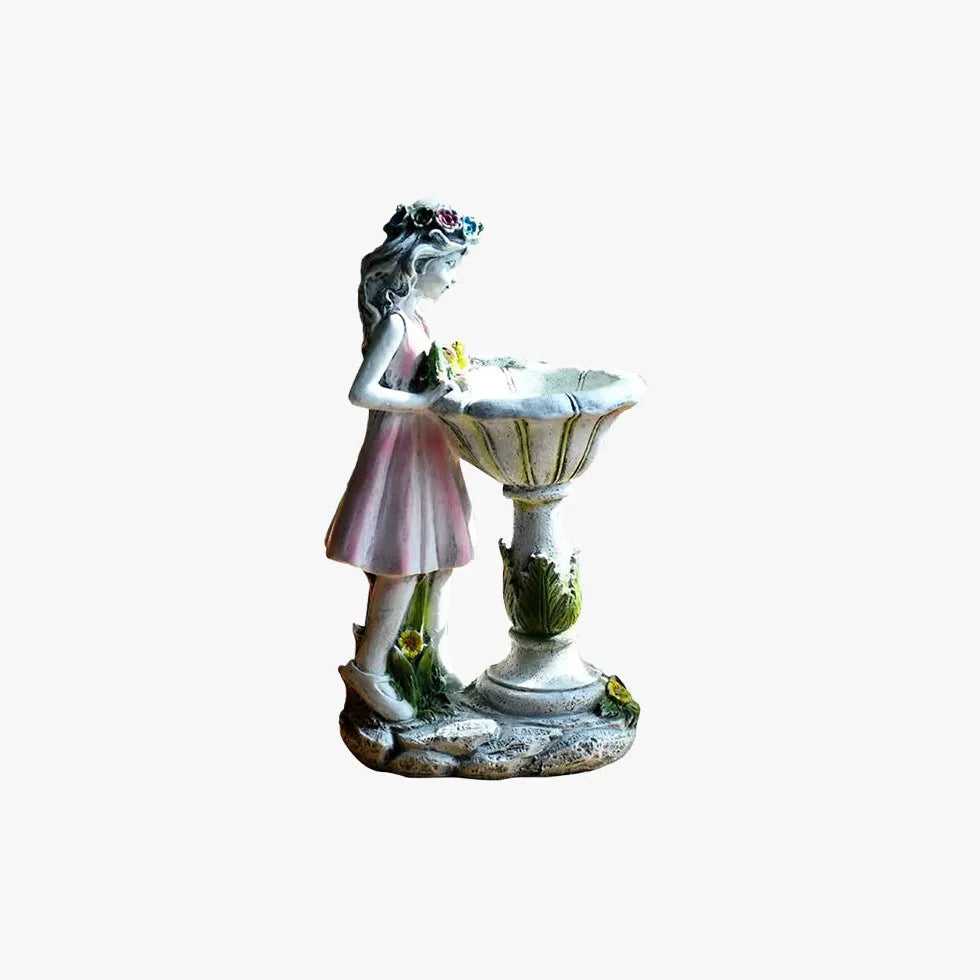 Pink Fairy Girl Garden Outdoor Lights