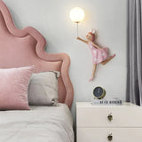 Girl Shaped Children's Bedroom Wall Lights