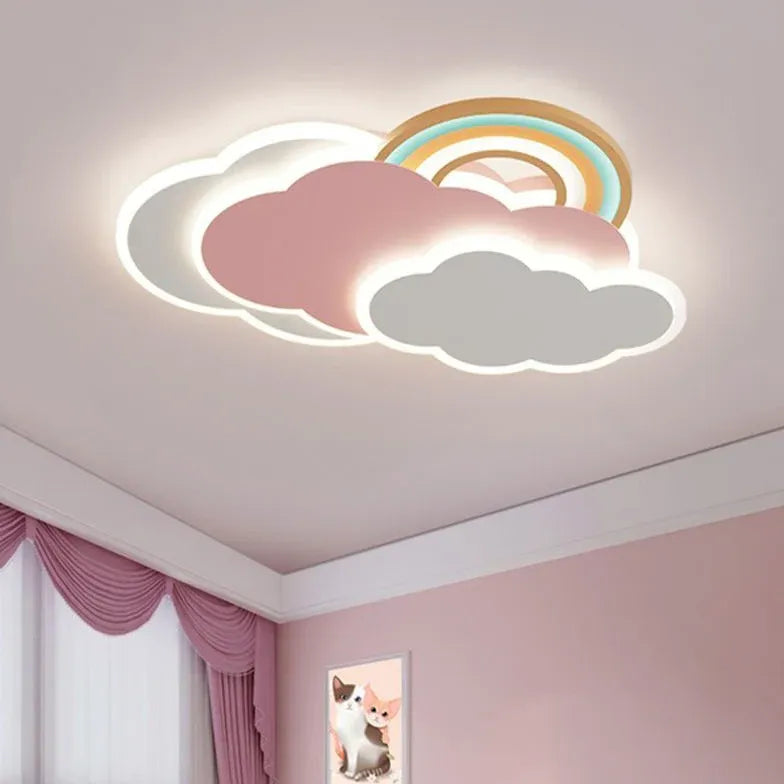 Rainbow Cloud Bedroom LED Flush Ceiling Lights