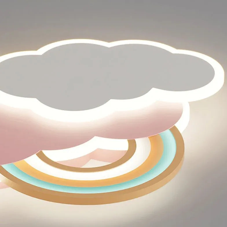 Rainbow Cloud Bedroom LED Flush Ceiling Lights