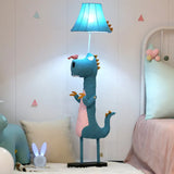 Cartoon Dinosaur Blue and Pink Floor Lamp