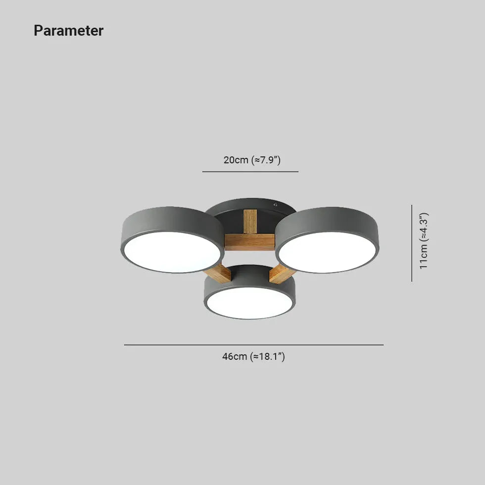 Three-Disc for Living Room Ceiling Light