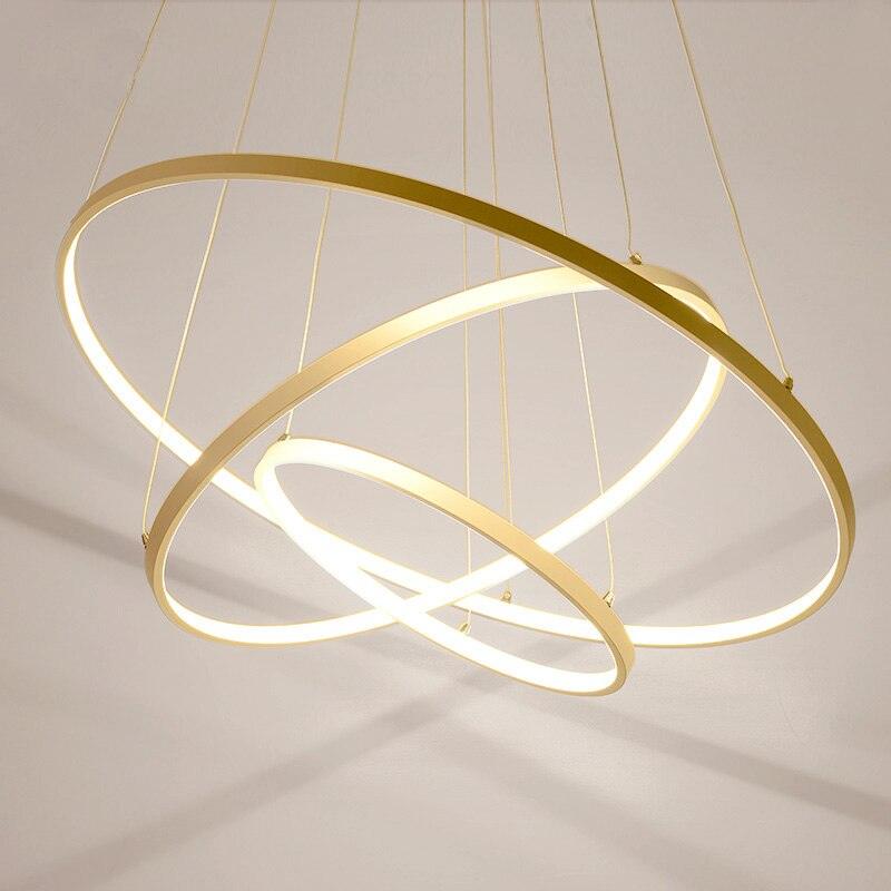 Minimalist LED Circle Ring Pendant Light for Dining Room