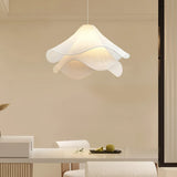 Layered Petal-Shaped White Modern Pendant Light