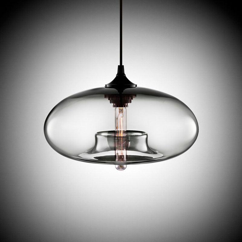Creative Colourful Round Glass Pendant Light UK