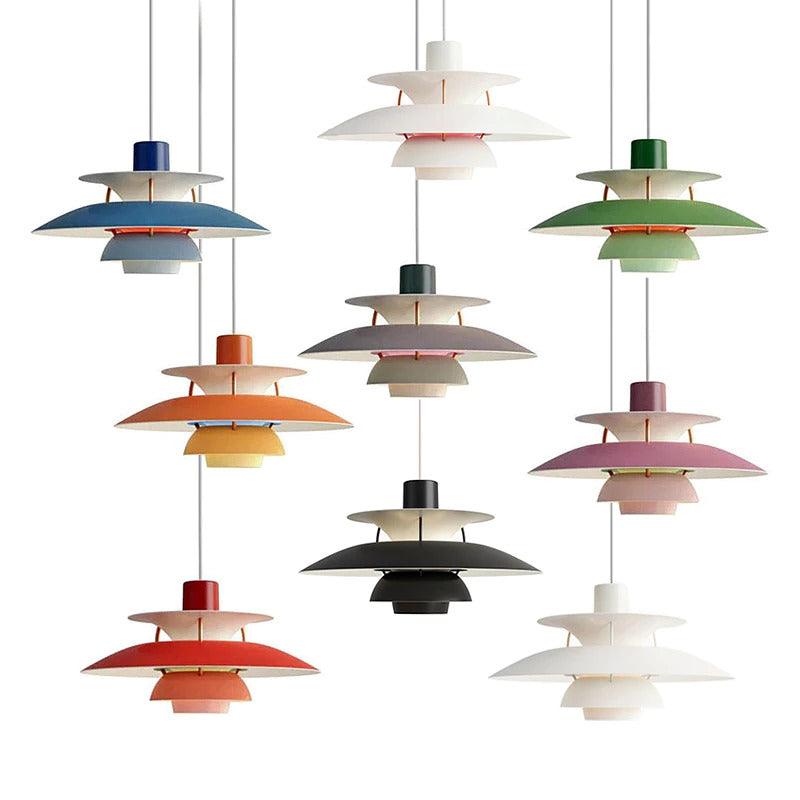 Modern Single Pendant Light with Macaron Disc-shaped