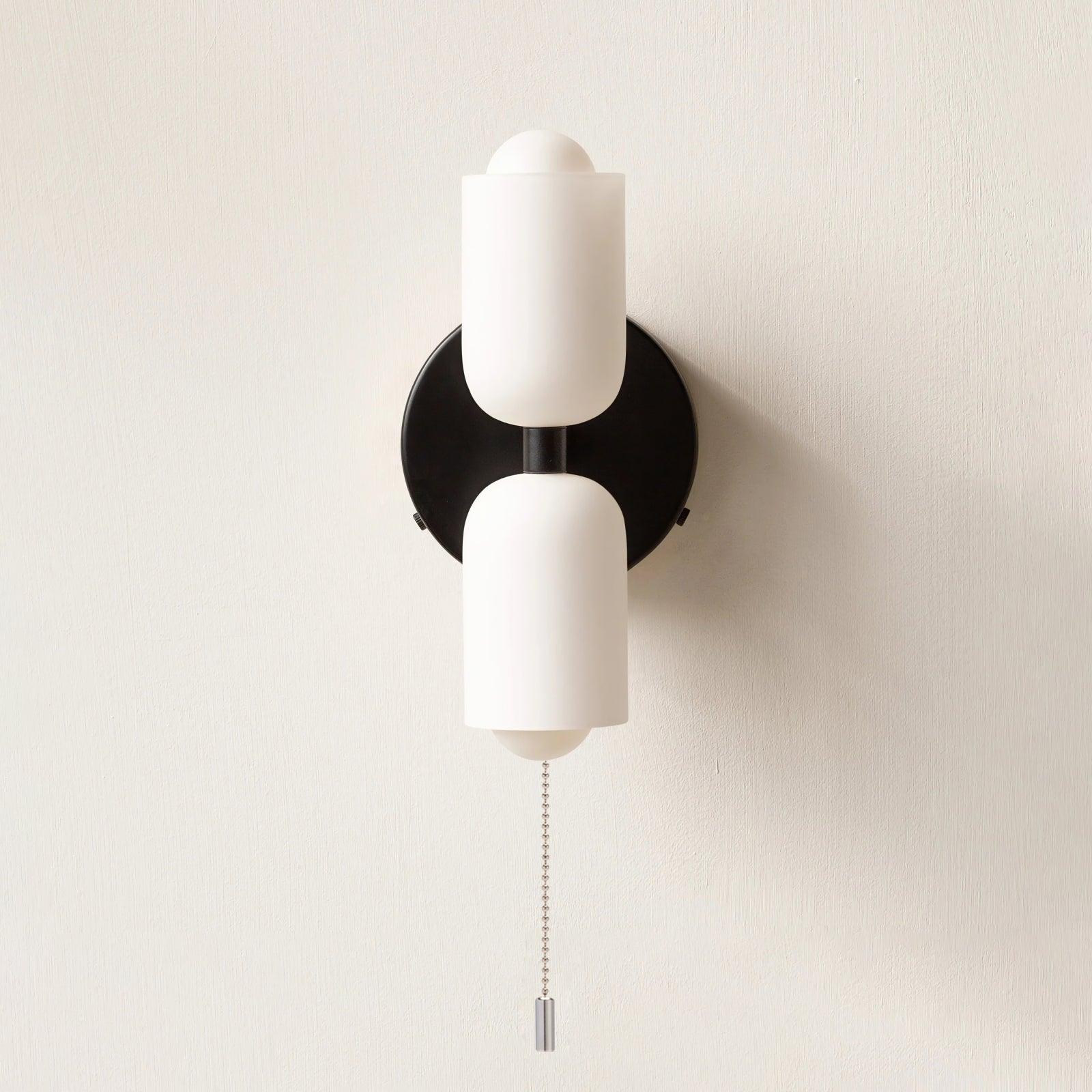 Cream Double Glass Inside Wall Lights
