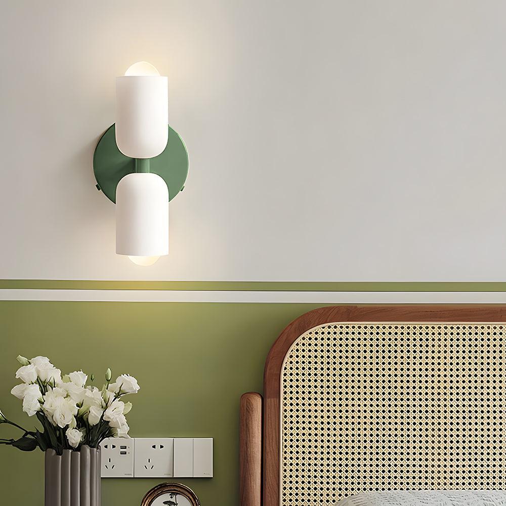 Cream Double Glass Inside Wall Lights