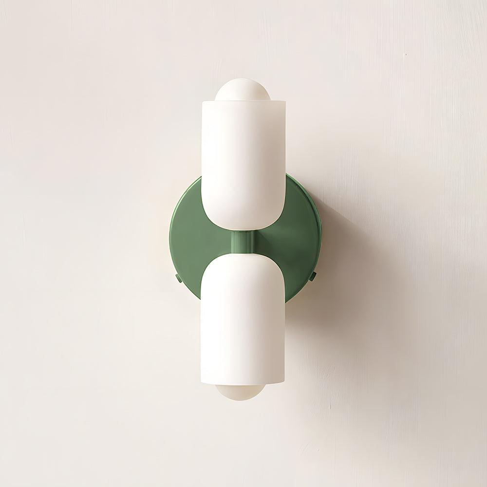 Cream Double Glass Inside Wall Lights