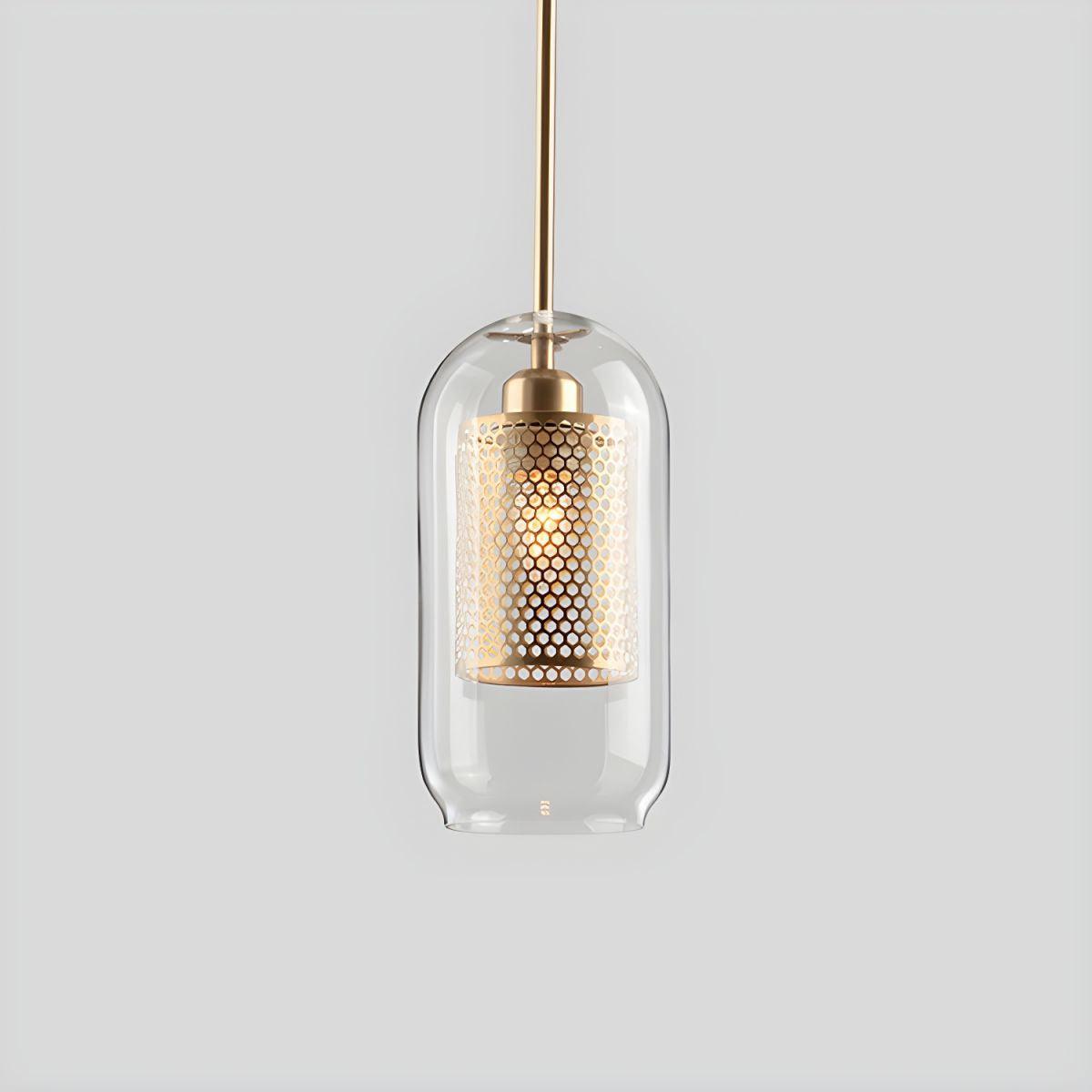 Nordic Clear Glass Sphere Pendant Light for Dining Room