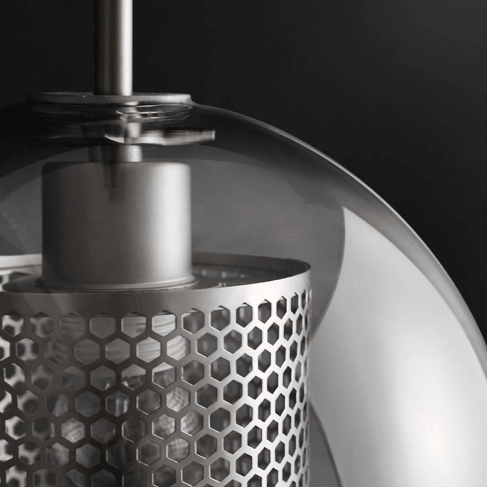 Nordic Clear Glass Sphere Pendant Light for Dining Room