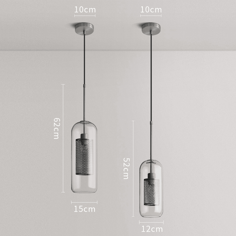 Nordic Clear Glass Sphere Pendant Light for Dining Room