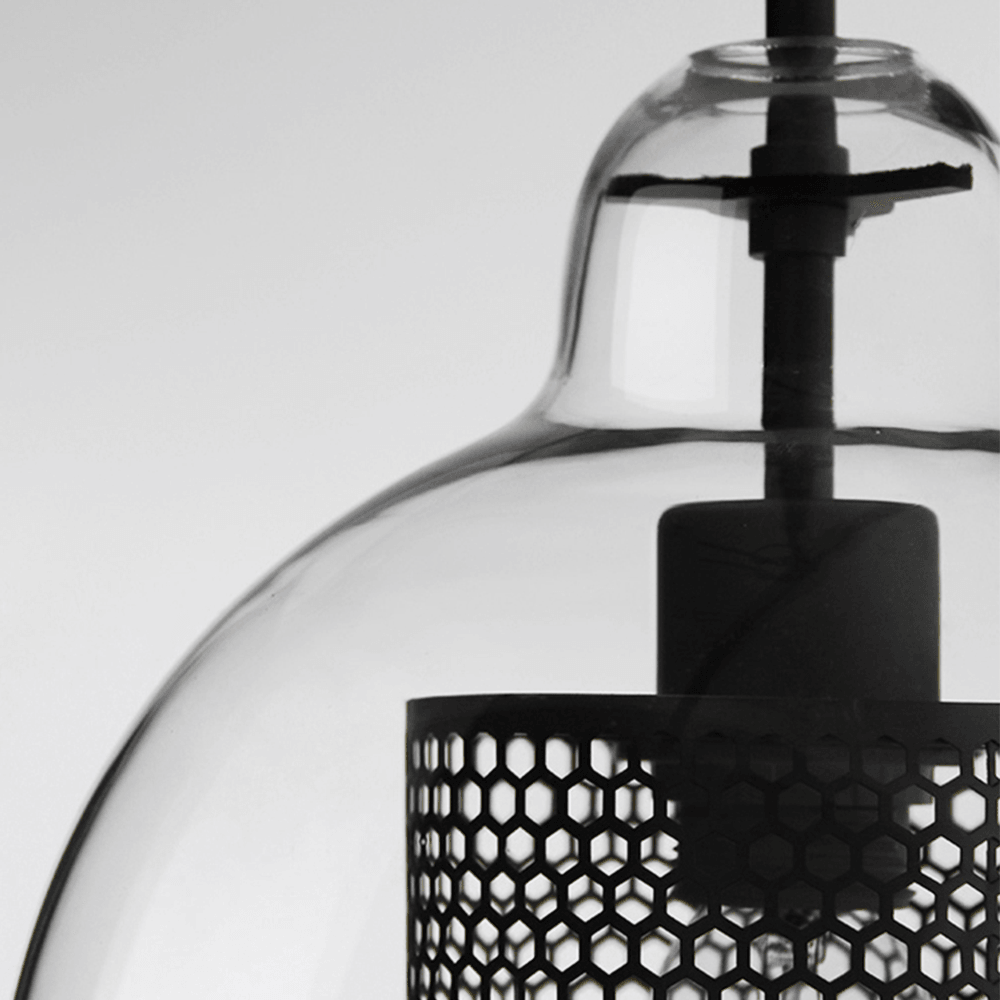 Nordic Clear Glass Sphere Pendant Light for Dining Room