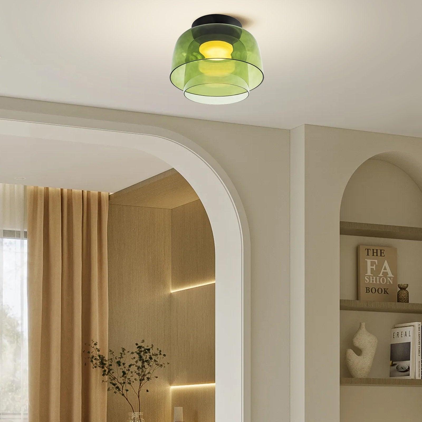 Glass Bowl Ceiling Light for Living room