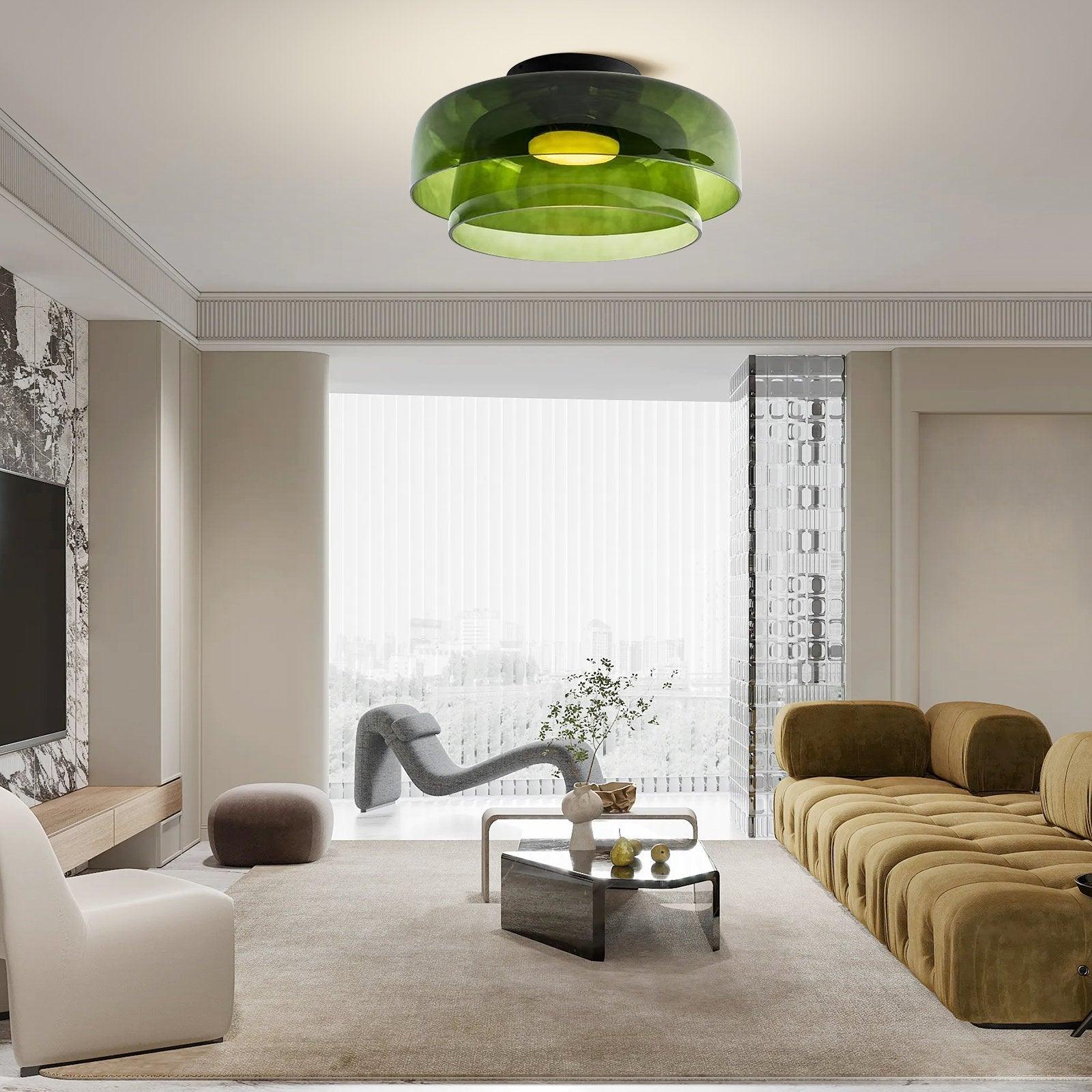 Glass Bowl Ceiling Light for Living room
