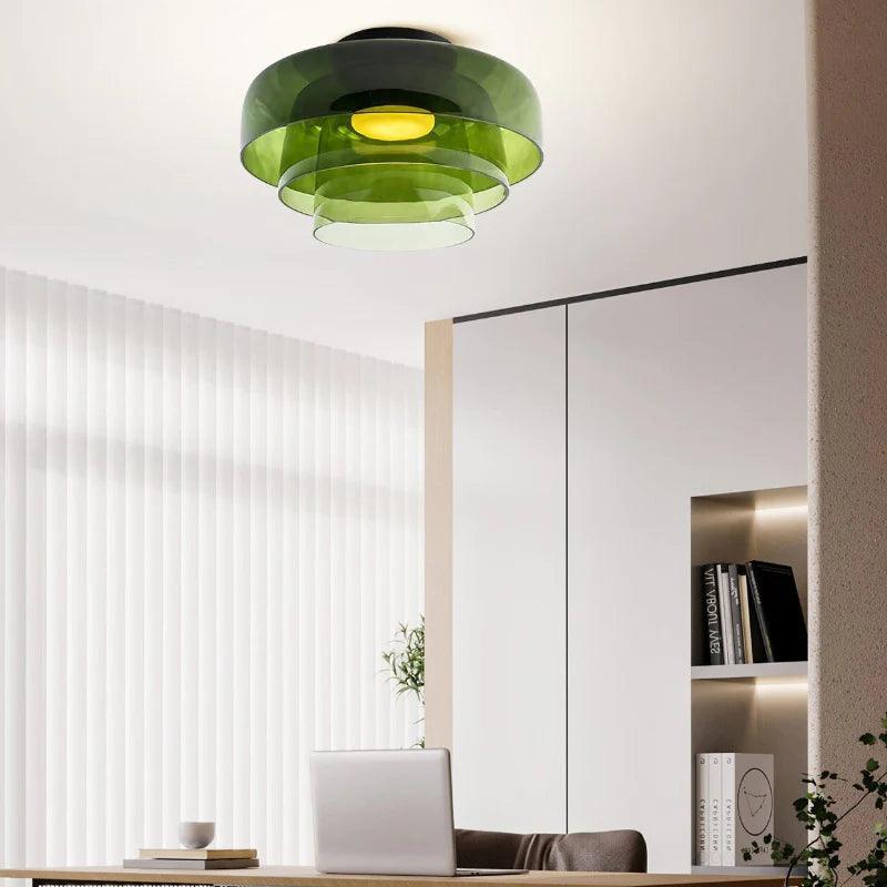 Glass Bowl Ceiling Light for Living room