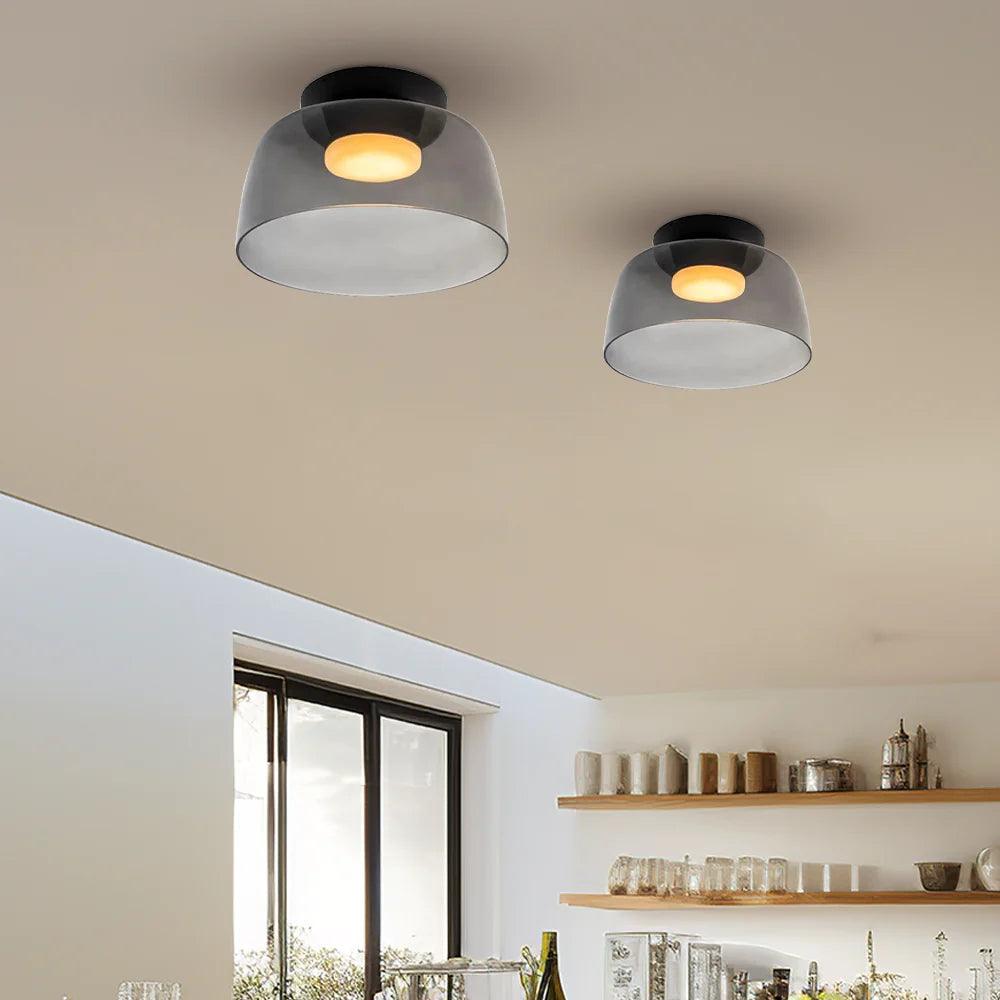 Glass Bowl Ceiling Light for Living room