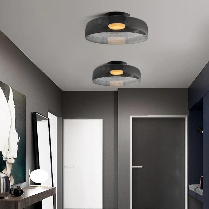 Glass Bowl Ceiling Light for Living room