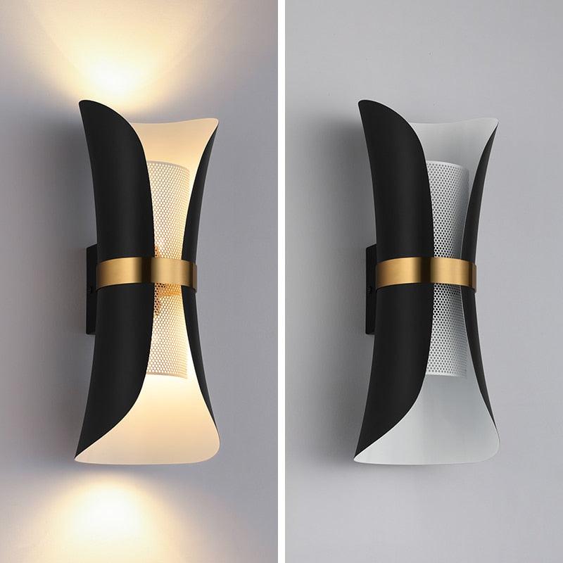 Nordic Hourglass Double Bedroom Wall Light Sconces