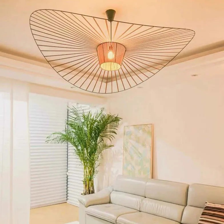 Hat-Shaped Frame Modern Living Room Pendant Light