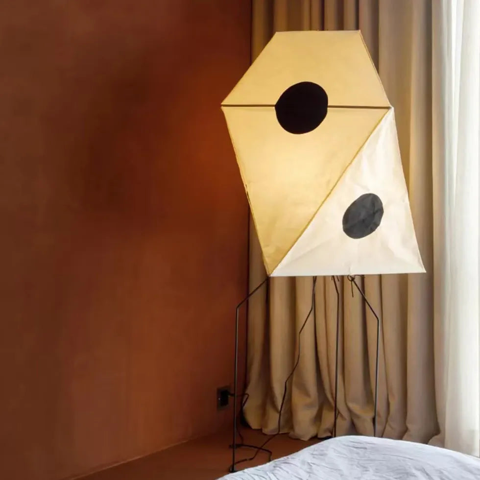 Geometric Shape Modern Art Tripod Floor Lamp