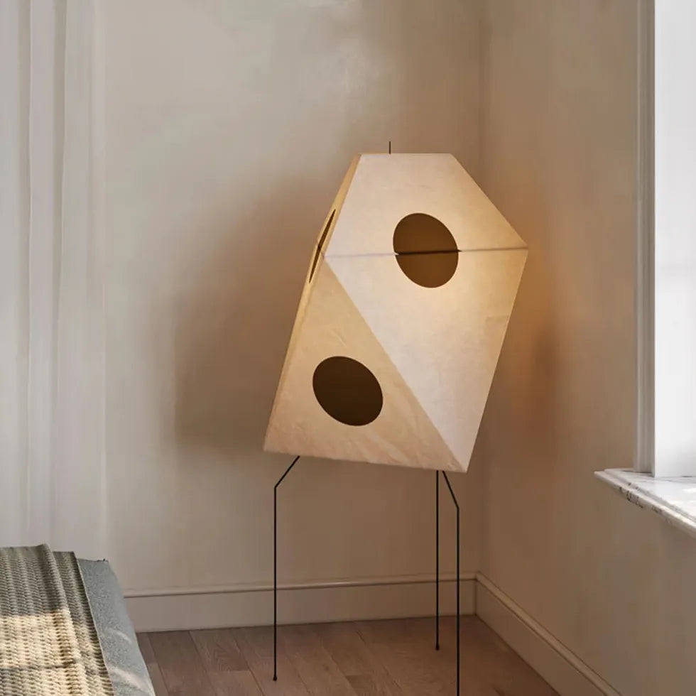 Geometric Shape Modern Art Tripod Floor Lamp