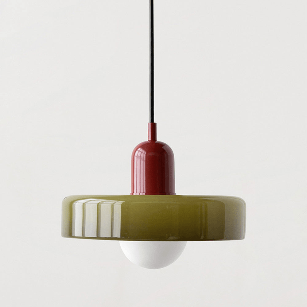Vintage Glass LED Pendant Lights for Bedroom