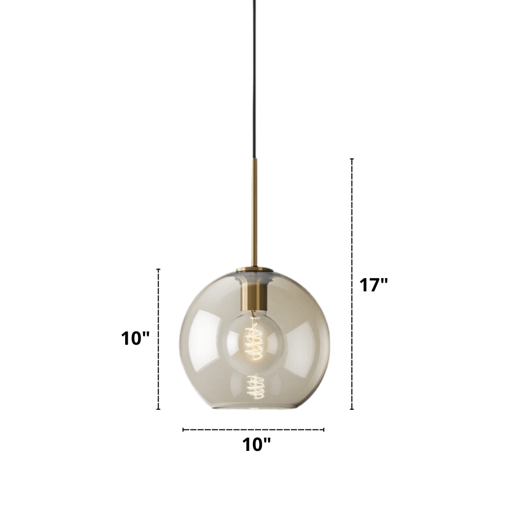 Minimalist Round Single Glass Pendant Lights