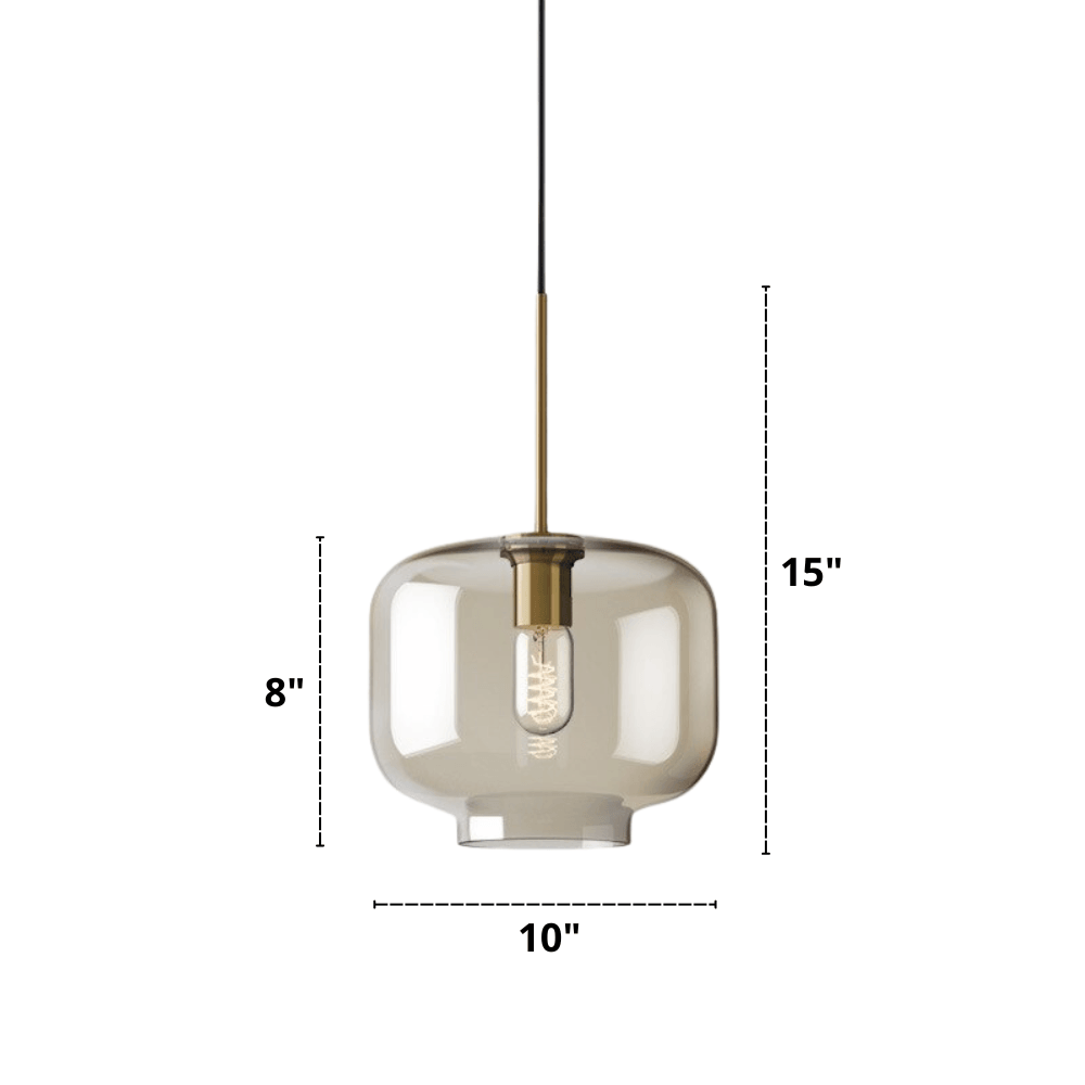 Minimalist Round Single Glass Pendant Lights