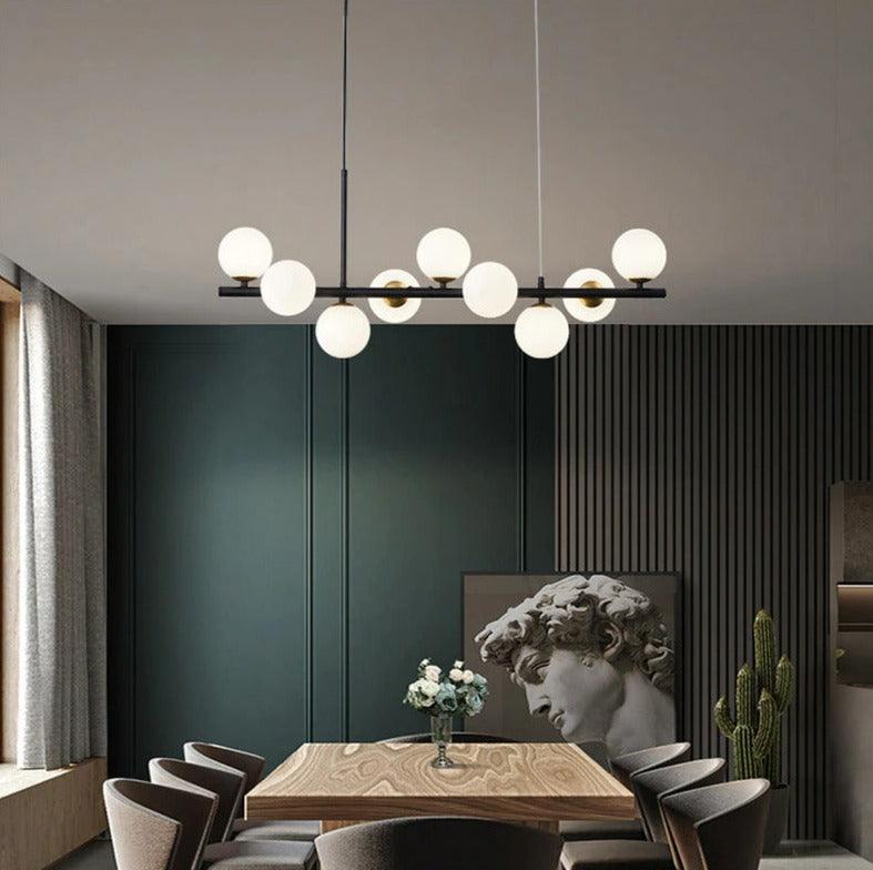 Modern Glass Globe Pendant Light for Kitchen Island