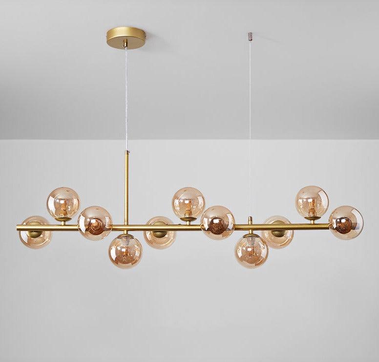 Modern Glass Globe Pendant Light for Kitchen Island