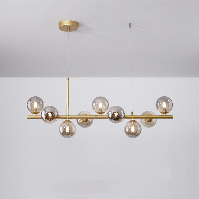 Modern Glass Globe Pendant Light for Kitchen Island