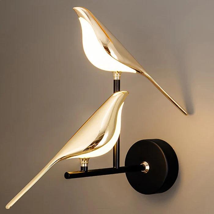 Nordic Magpie Bird Wall Light For Living Room
