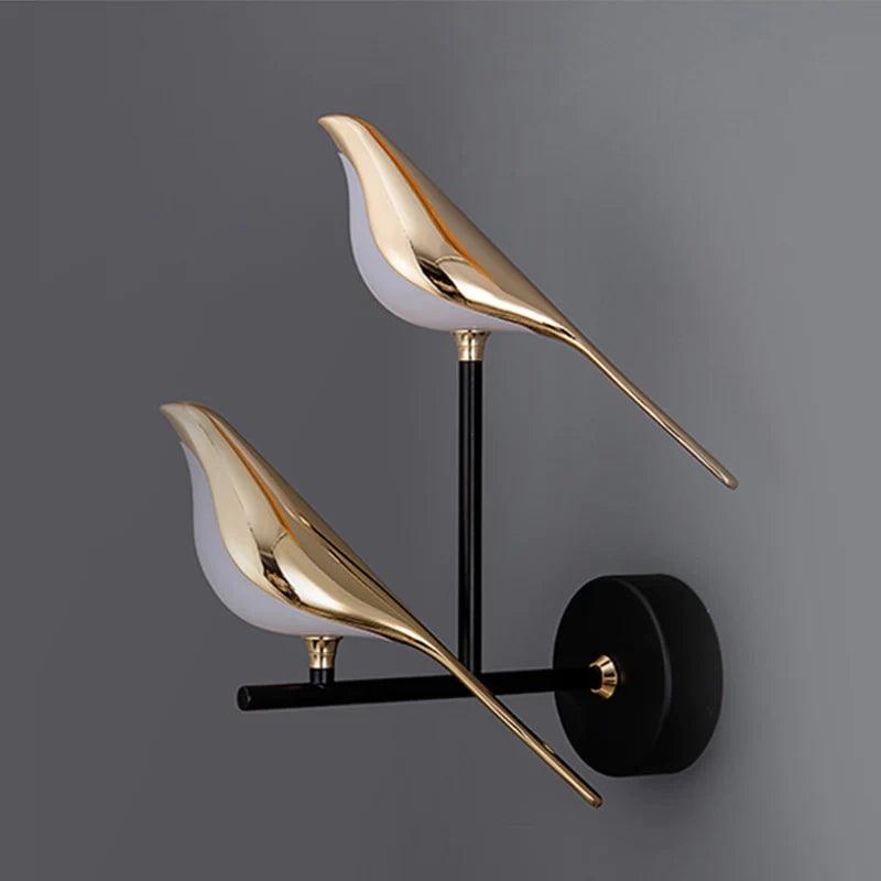 Nordic Magpie Bird Wall Light For Living Room