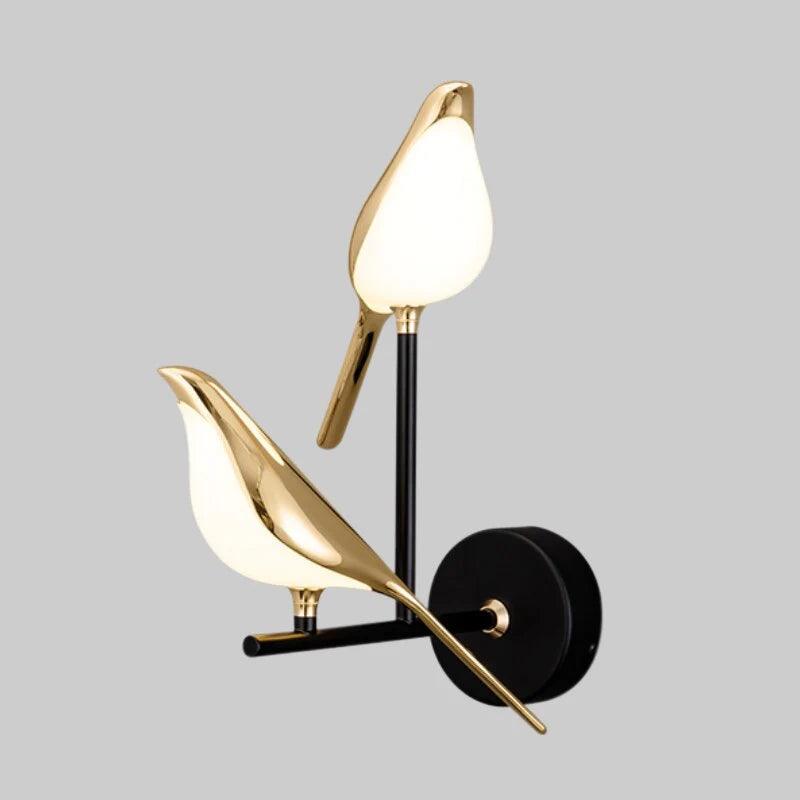 Nordic Magpie Bird Wall Light For Living Room