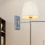 Folding Arm Fabric Modern Wall Lights