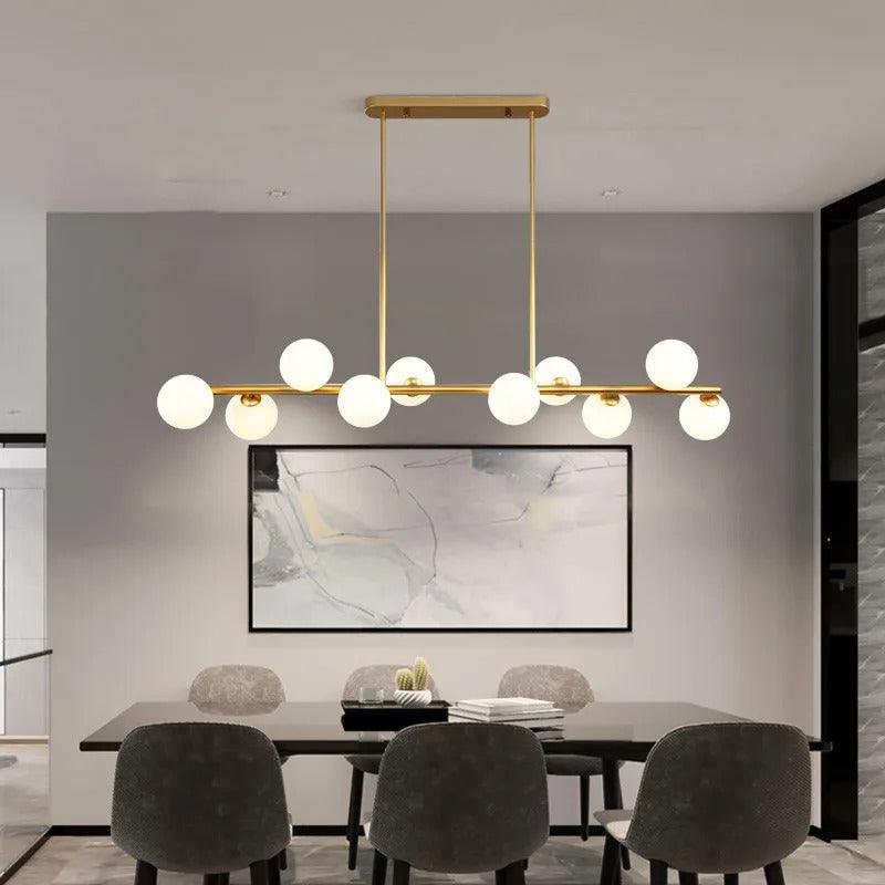 Nordic Dining Room Multi Glass Pendant Lighting