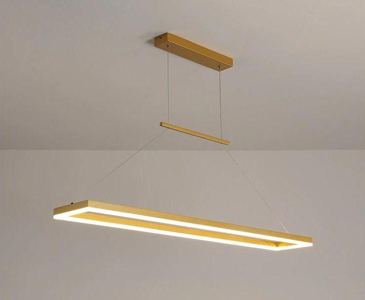 Line Rectangular Pendant Ceiling Lights for Dining Room