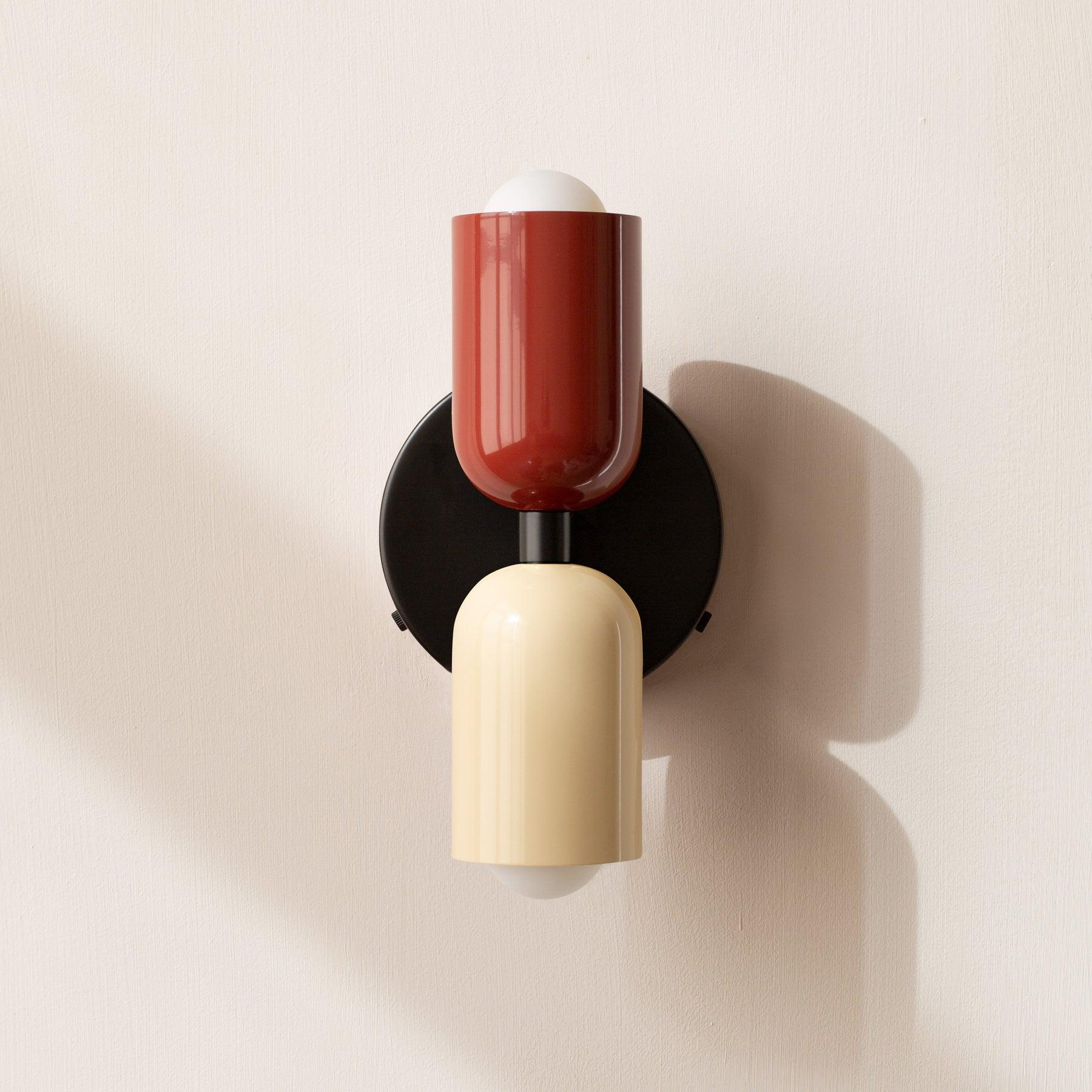 Fun Cream Double Wall Lights for Bedroom