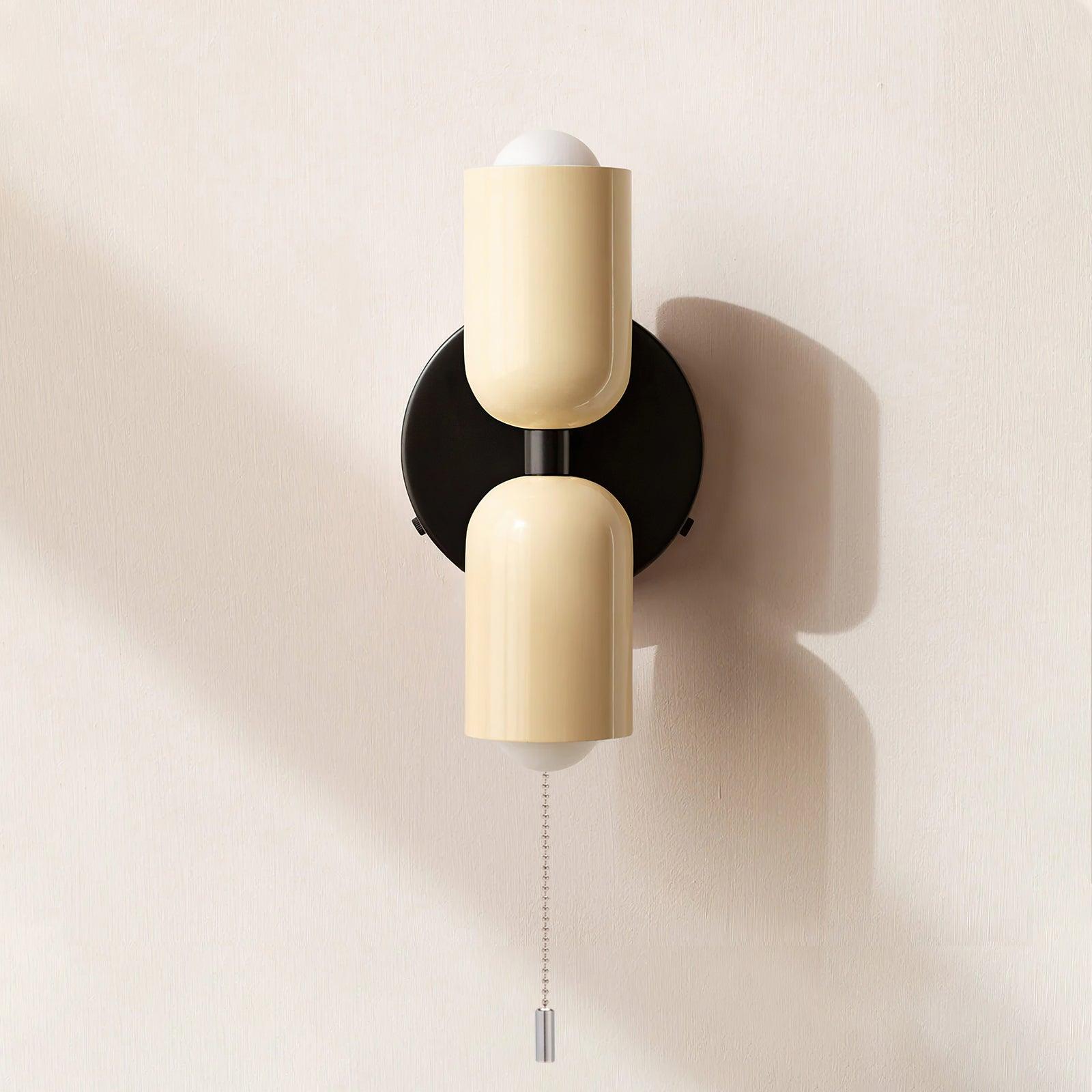 Fun Cream Double Wall Lights for Bedroom