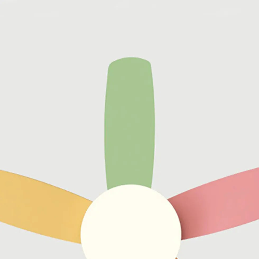 Colored Fan Blades Ceiling Fan with Light